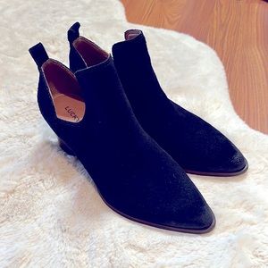 NEW LUCKY BRAND SUEDE BOOTIES
